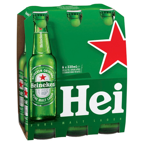 HEINEKEN LAGER BOTTLES 330ML BottleO Bros