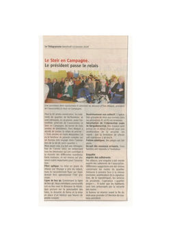 Le président passe le relai