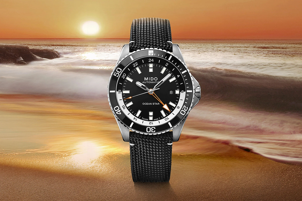 Mido afina la formula de su reloj viajero: el Ocean Star GMT se simplifica
