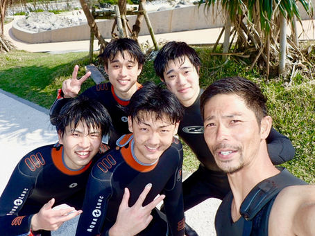 大学生とダイビング!!
