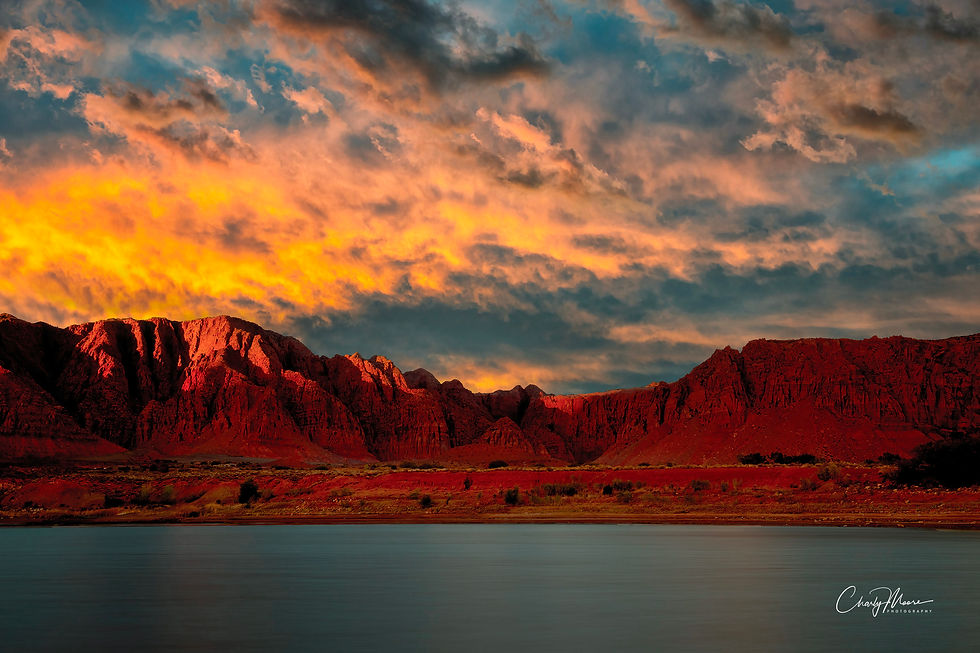 Fire Lake Sunset #3