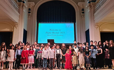 Students performing at Maral Music Academy Annual Recital 2023