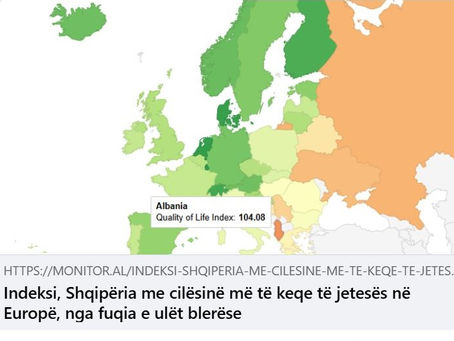 Shqipëria me cilësinë më të keqe të jetesës në Europë sipas indeksit Numbeo