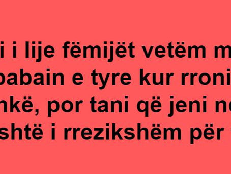 Ti lije fëmijët vetëm me babin e tyre kur rronit bashkë, por tani që jeni ndarë ai ësht i rrezikshem