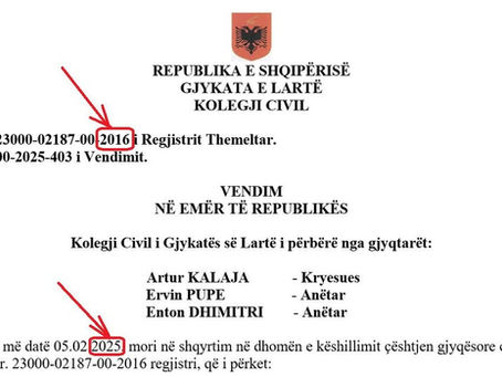 Drejtësia e vonuar është drejtësi e mohuar!
