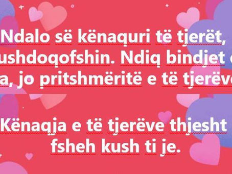 Ndalo së kënaquri të tjerët, kushdoqofshin. Ndiq bindjet e tua, jo pritshmëritë e të tjerëve. Kënaqj