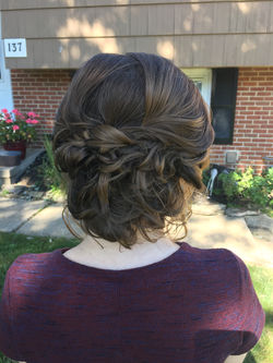 Bridesmaid wedding up-do
