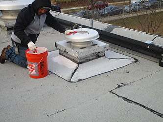 BLUEFIN repairs roofs as we survey