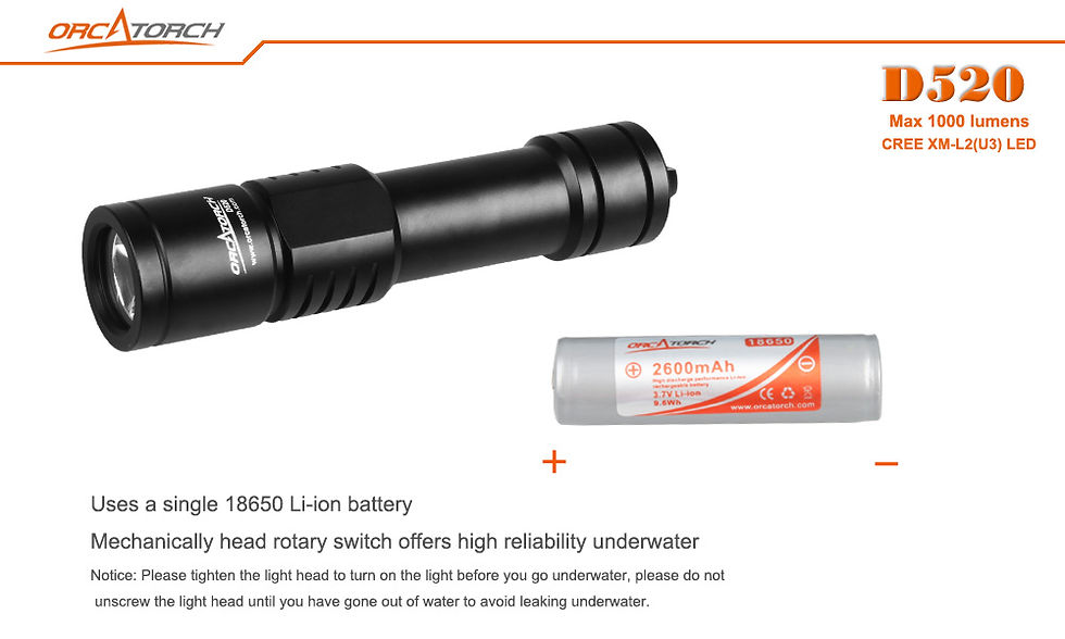 Thumbnail: ORCA D520 Dive Torch
