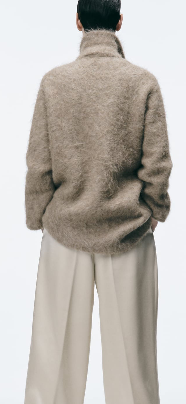 Thumbnail: ALPACA CROP KNIT COAT