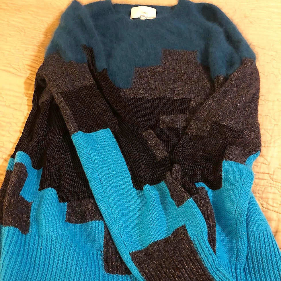 Thumbnail: Phillip Lim multi material knit cashmere sweater