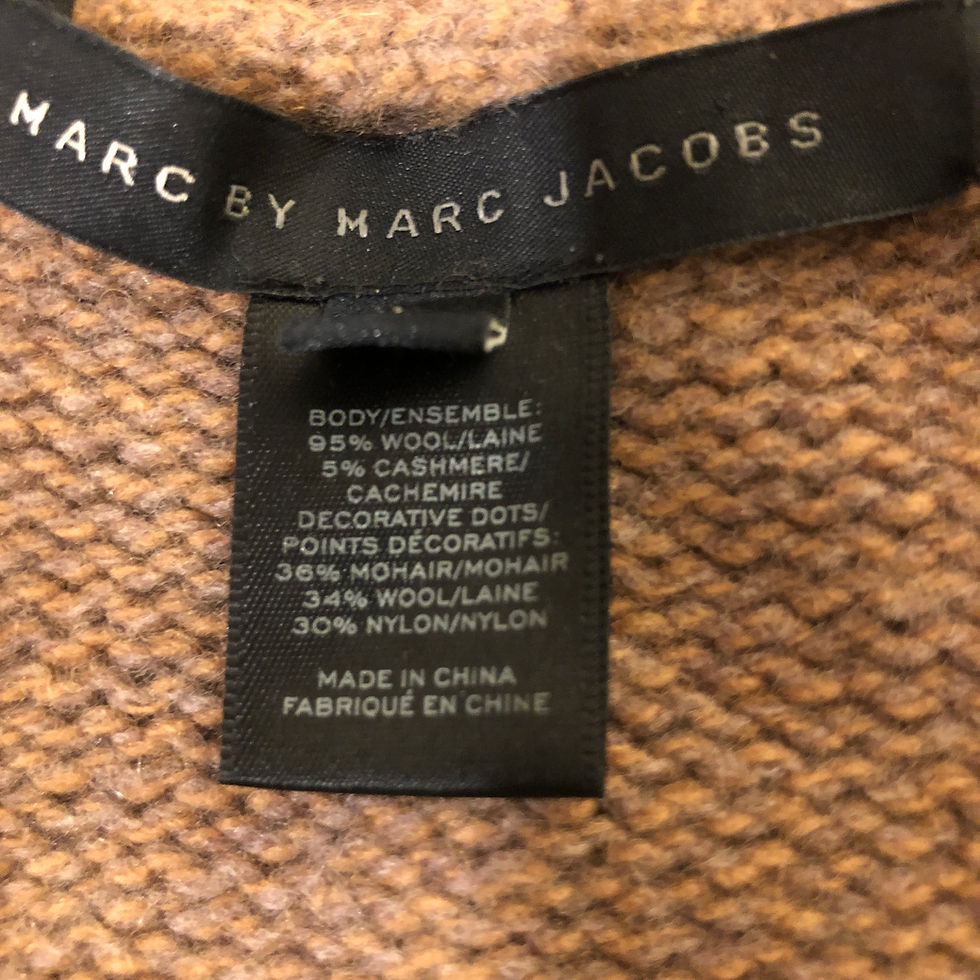 Thumbnail: Marc by Marc Jacob’s patchwork cashmere cardigan