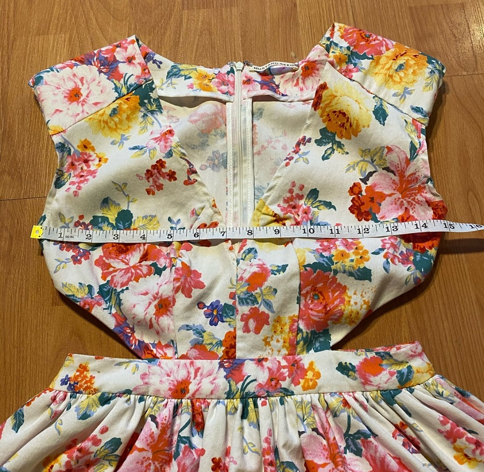 Thumbnail: Floral cutout  tea time dress 
