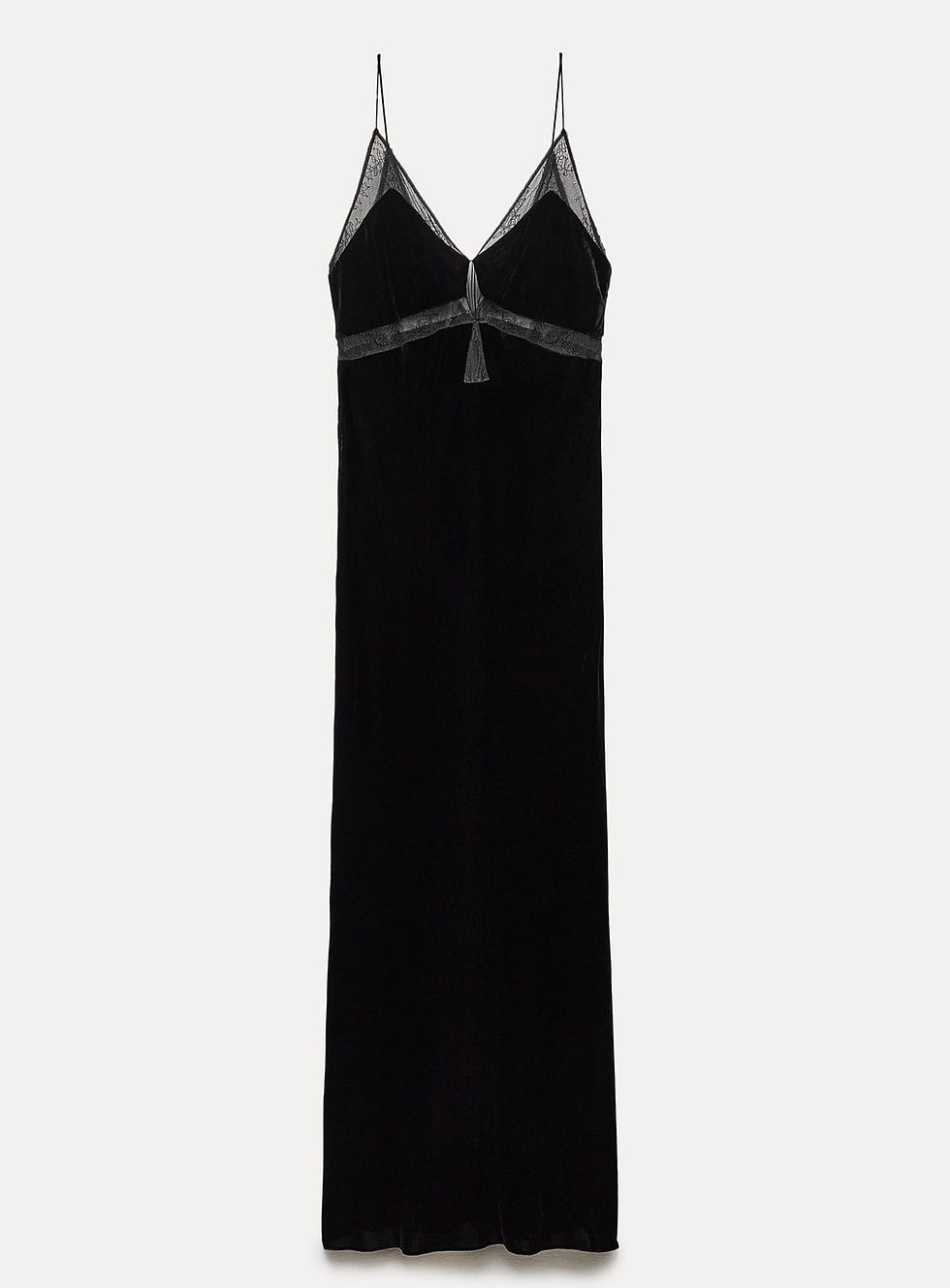 Thumbnail: Lace & Velvet dress black 