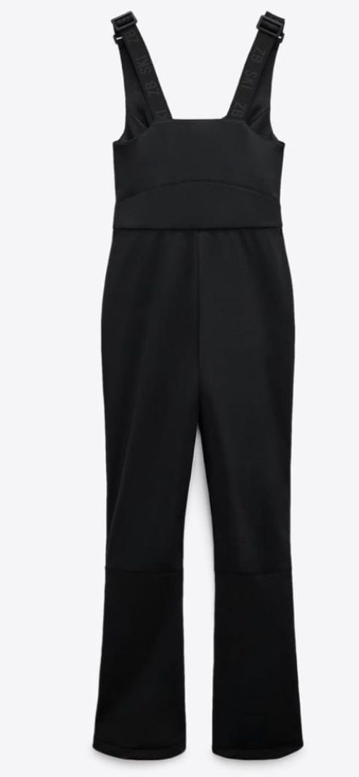 Thumbnail: Windproof and waterproof flared ski overalls black