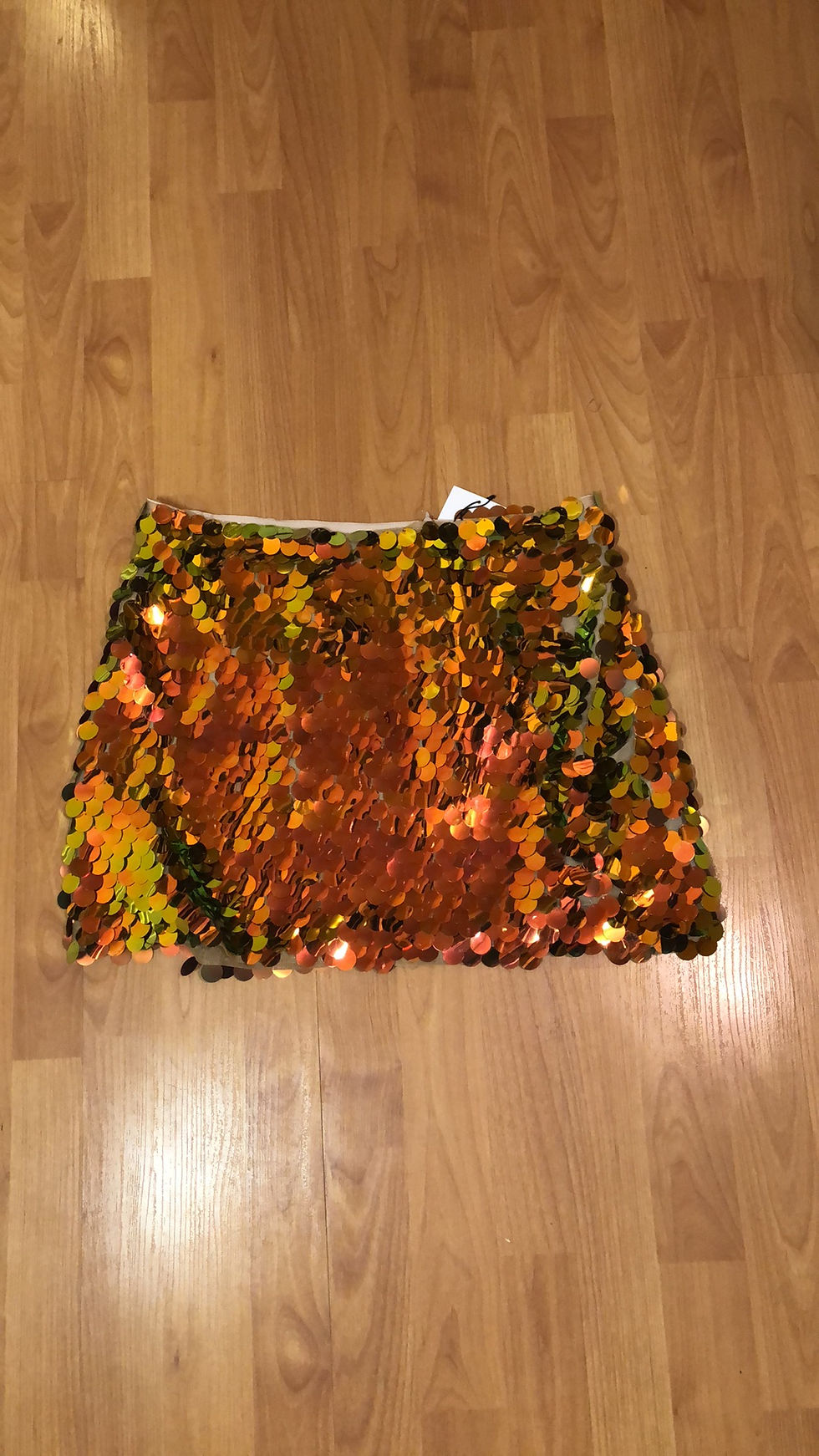 Thumbnail:  sequin skirt-Golden