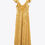 Thumbnail: Golden ruffled jacquard open back dress