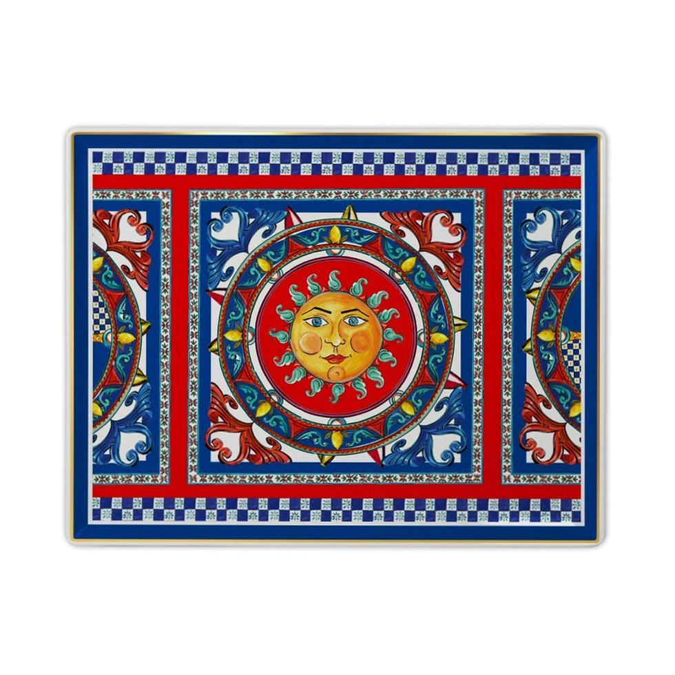 Baci Milano Rectangular Gourmet Tray Sole Mio Collection