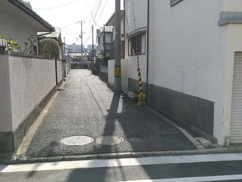 芦屋市浜町 前には公園、北入り敷地