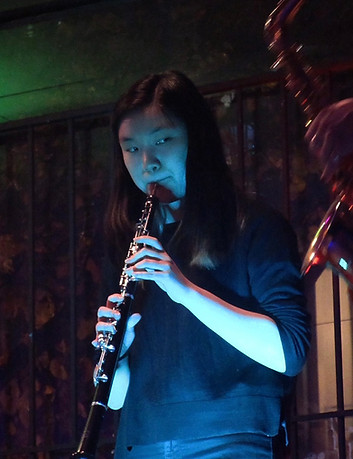 person playing oboe