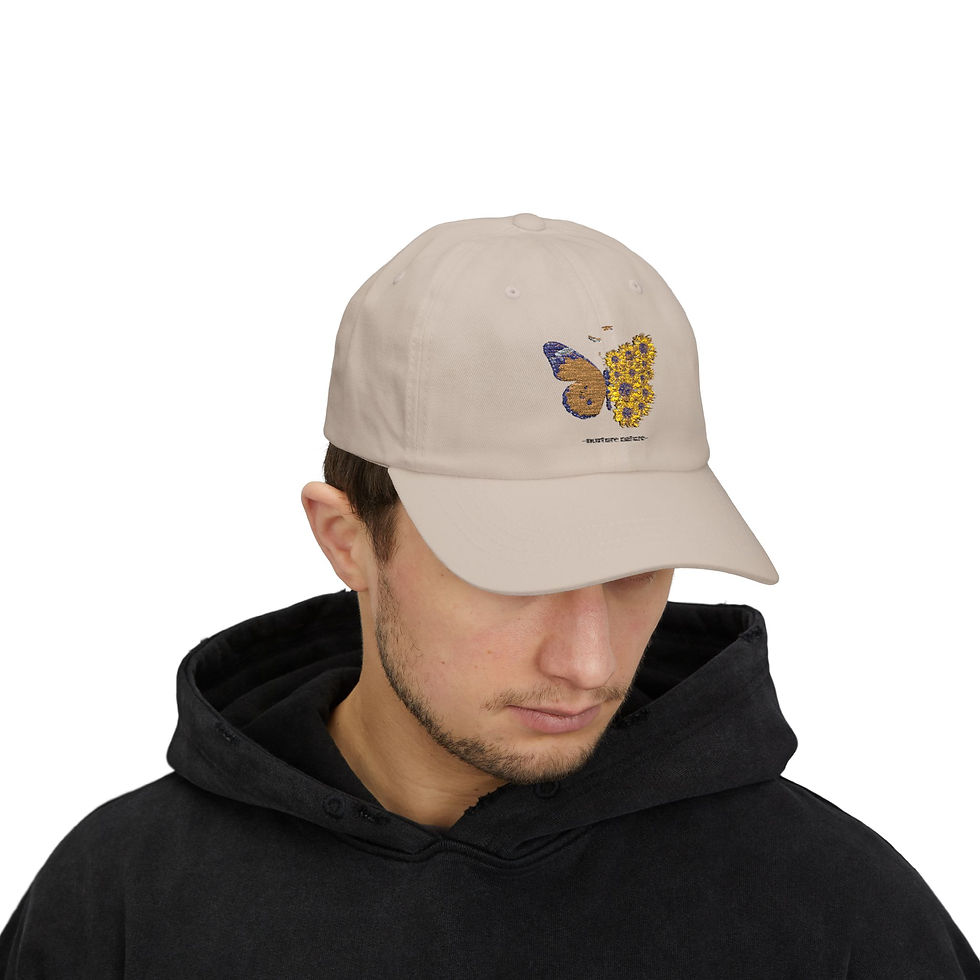 Thumbnail: Embroidered Butterfly Cap 