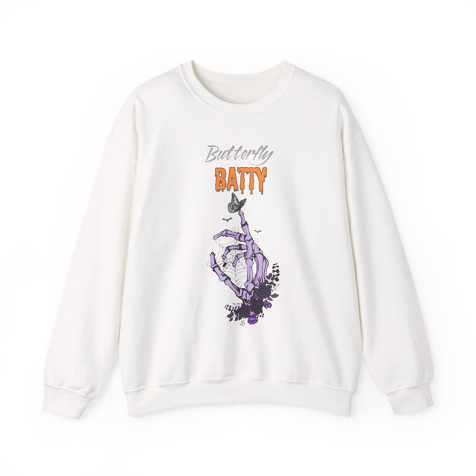 Butterfly Batty Crewneck Sweatshirt