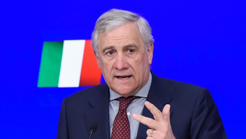O Ministro das Relações Exteriores Antonio Tajani