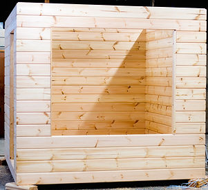 Hirsisauna kehikko