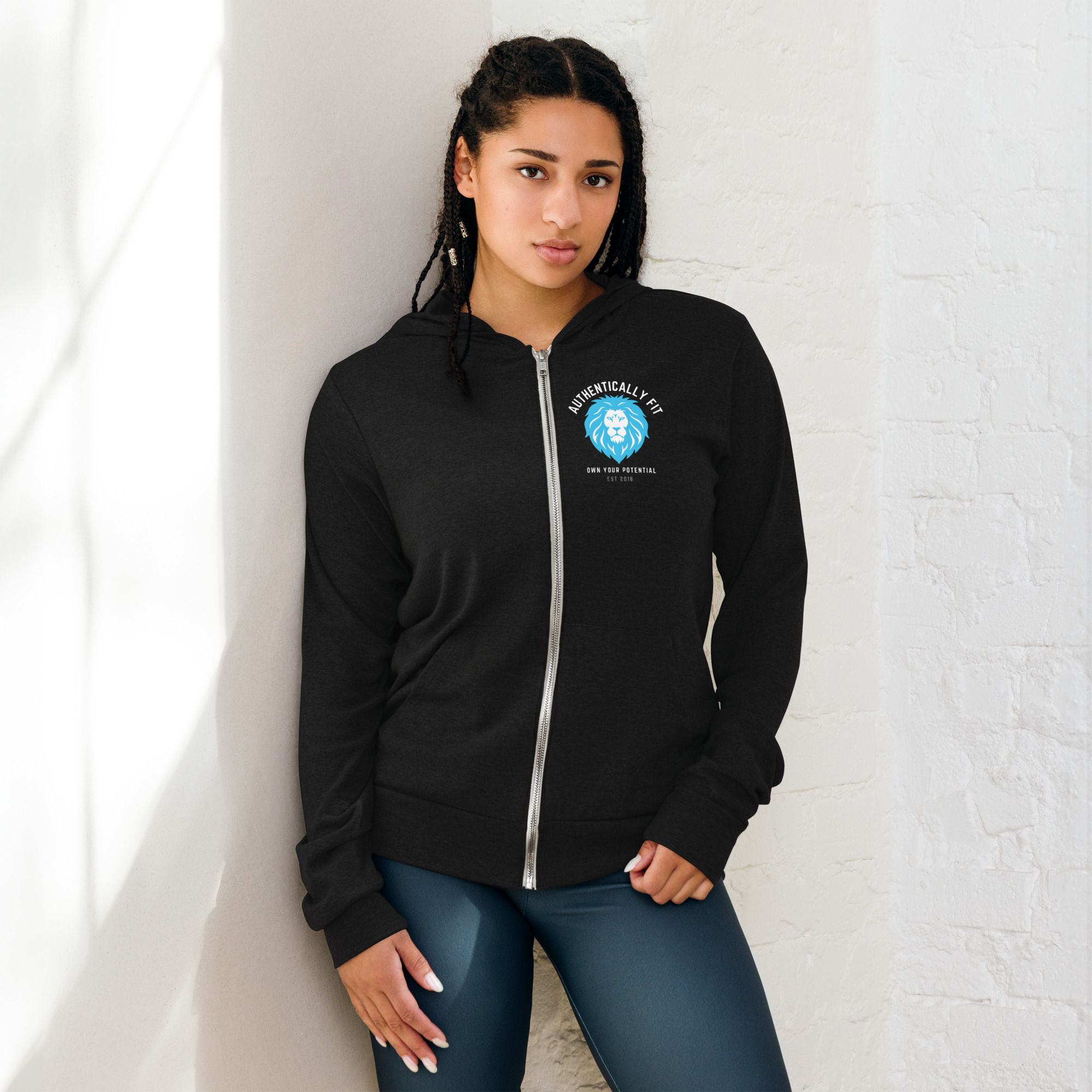 Unisex zip hoodie