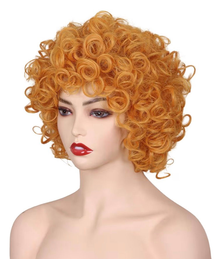 Miniatura: PELUCA AFRO COLOCHO SUELTO RUBIO MOSTAZA