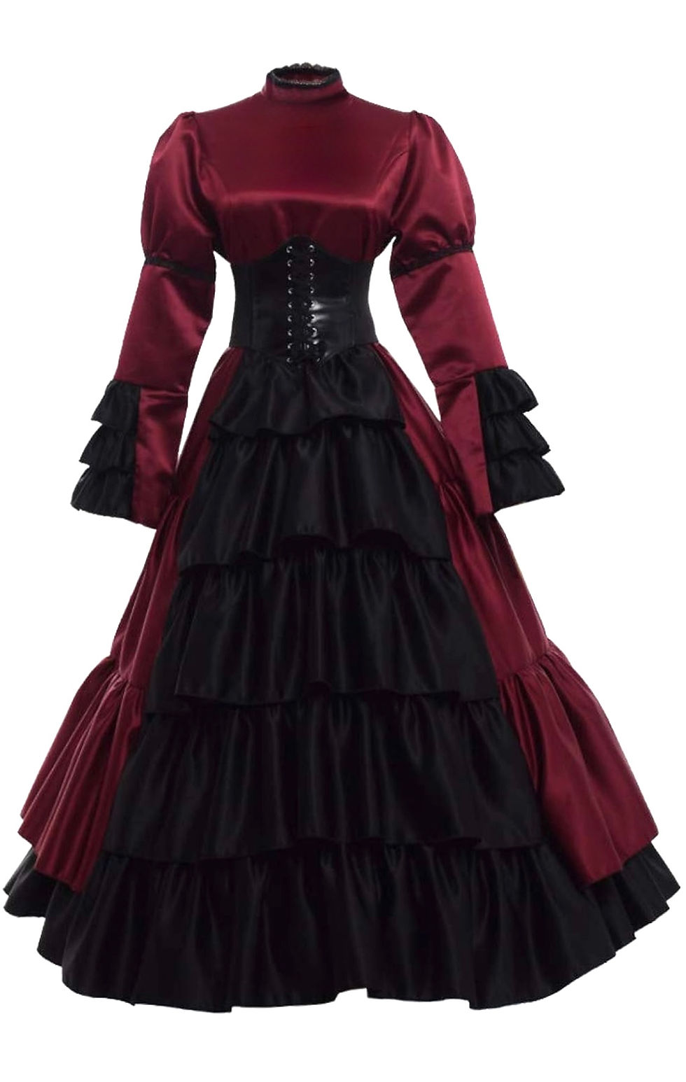Miniatura: VESTIDO VICTORIANO CORTE MEDIEVAL GOTICO