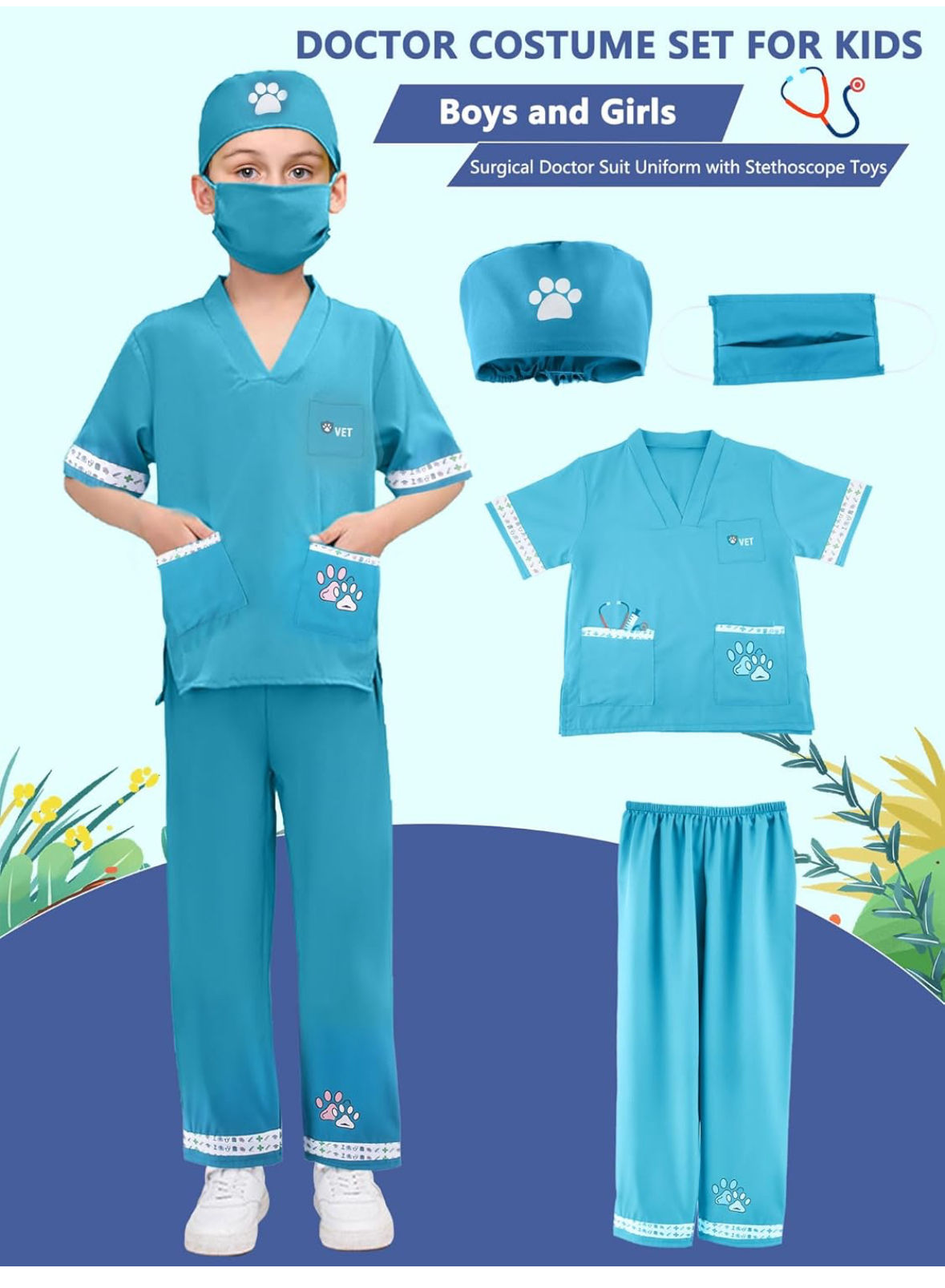 DISFRAZ VETERINARIO DOCTOR UNISEX PROFESIONES