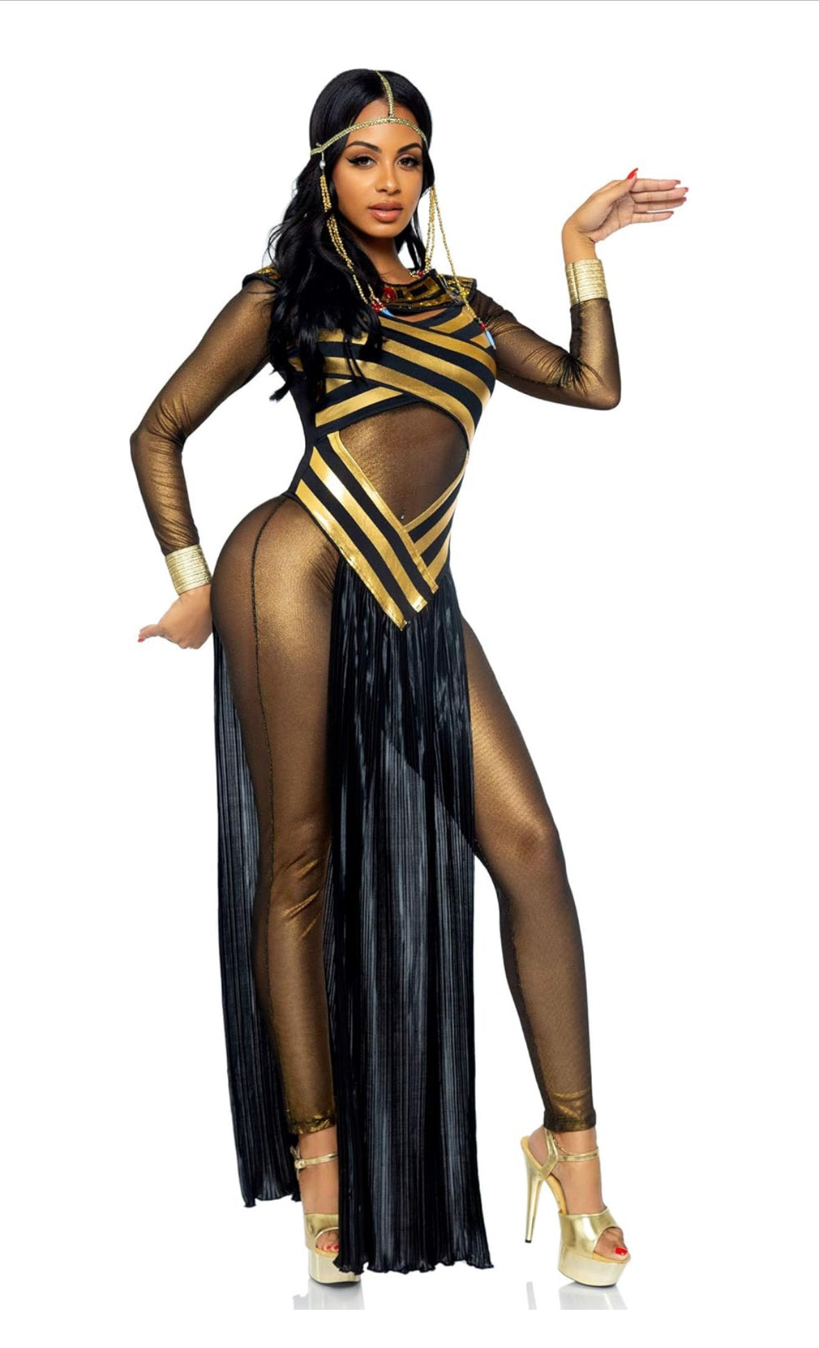 DISFRAZ EGIPCIO CLEOPATRA NEFERTITI MUJER