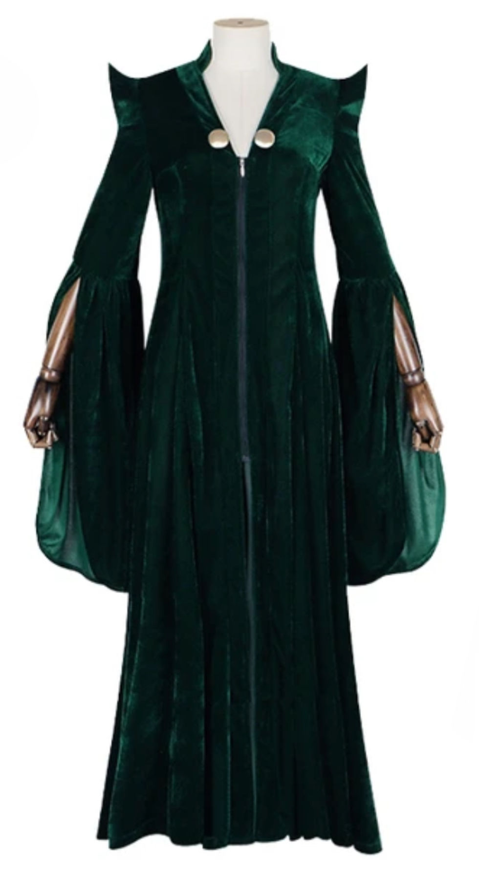 Miniatura: CAPA BATA CAPUCHA VERDE BRUJA MINERVA MCGONAGALL HARRY POTTER GOTICO STEAMPUNK