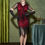Miniatura: DISFRAZ CHARLESTON ROJO CON MANGAS GATSBY AÑOS 20s