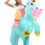 Miniatura: DISFRAZ UNICORNIO ADULTO INFLABLE MEDIO CUERPO