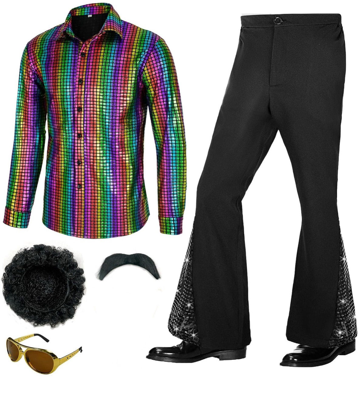 DISFRAZ DISCO RETRO HOMBRE 80s