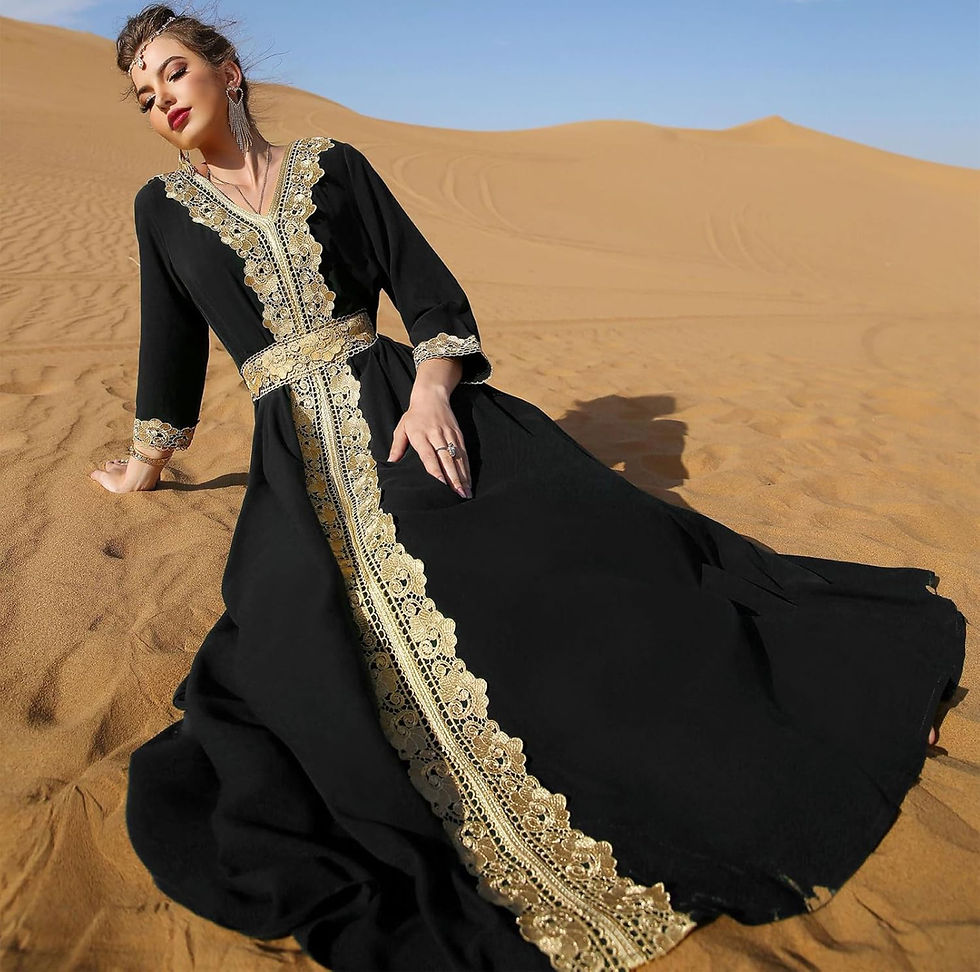 Miniatura: VESTIDO ARABE MARROQUI ORIENTAL MUSULMAN 