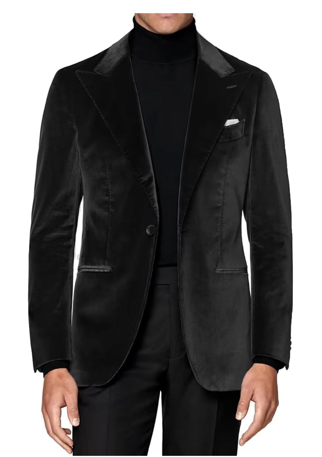 SACO TERCIOPELO PANA NEGRO CHAQUETA NEGRA