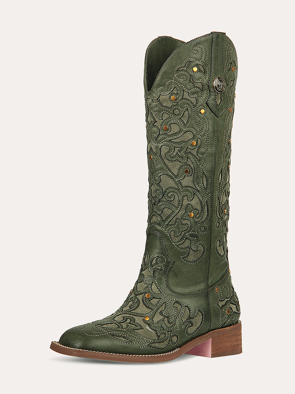 Miniatura: BOTAS VAQUERAS ROSE GENTLE VERDE MUSGO TEXANAS CONCIERTO BANDA
