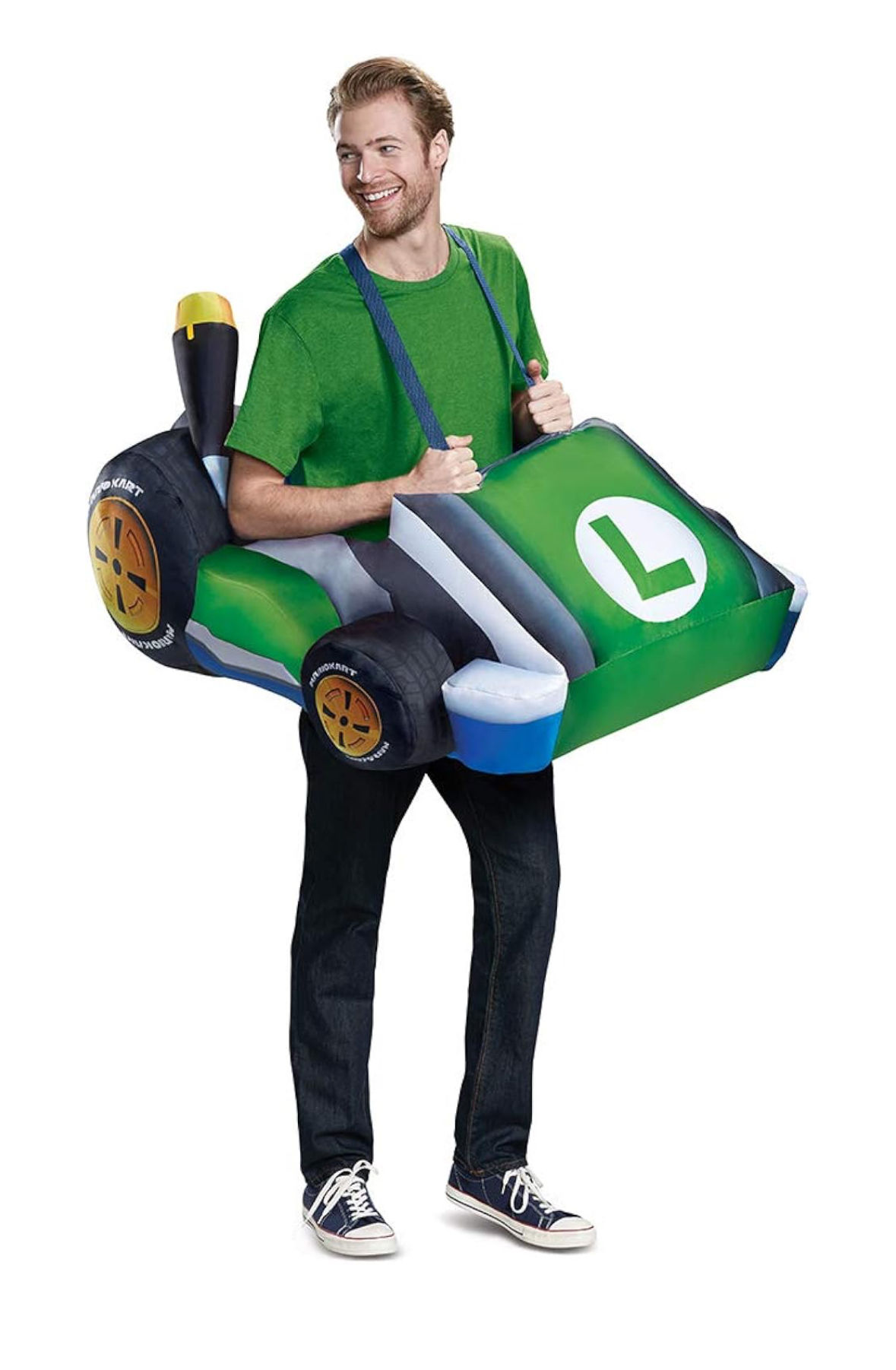 DISFRAZ LUIGI CAR INFLABLE MARIO BROS