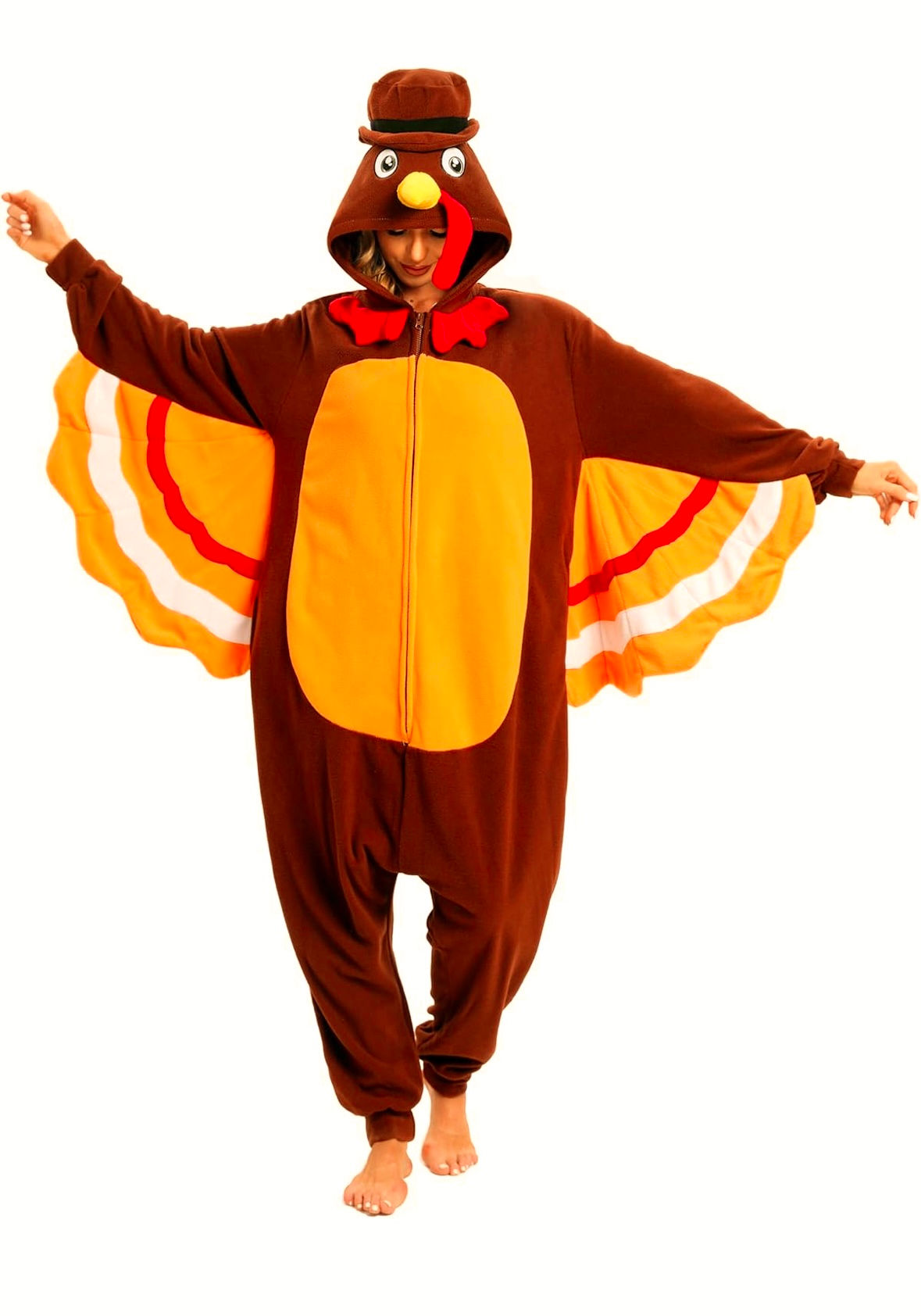 PIJAMA ONESIE PAVO UNISEX ACCION DE GRACIAS TURKEY THANKSGIVING ANIMAL