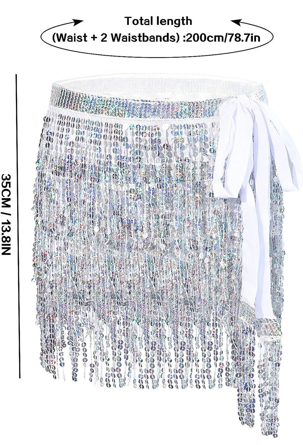 Miniatura: CINTURON FESTIVAL FAJA BELLY DANCE  COACHELLA FALDA LENTEJUELAS
