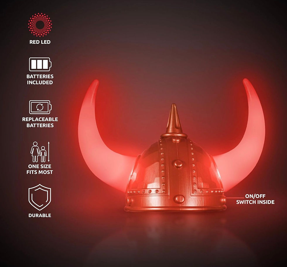 Miniatura: CASCO VIKINGO CON LUZ