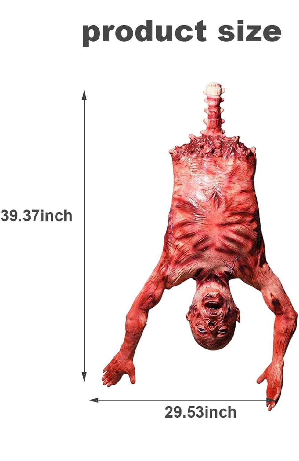 Miniatura: HOMBRE QUEMADO ENSANGRENTADO MEDIO CUERPO  COLGANTE HALLOWEEN TERROR DECORACION