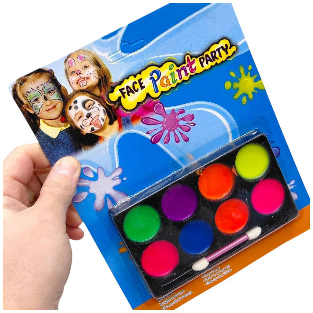 PINTURA CORPORAL NEON BLISTER 8 COLORES