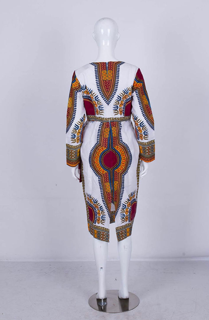 Miniatura: VESTIDO AFROCARIBEÑO AFRICANO