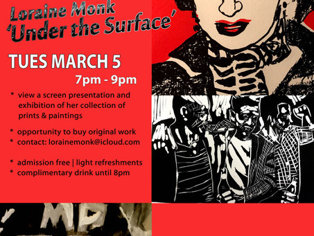Hawks Road artist Loriane Monk has a solo show through March