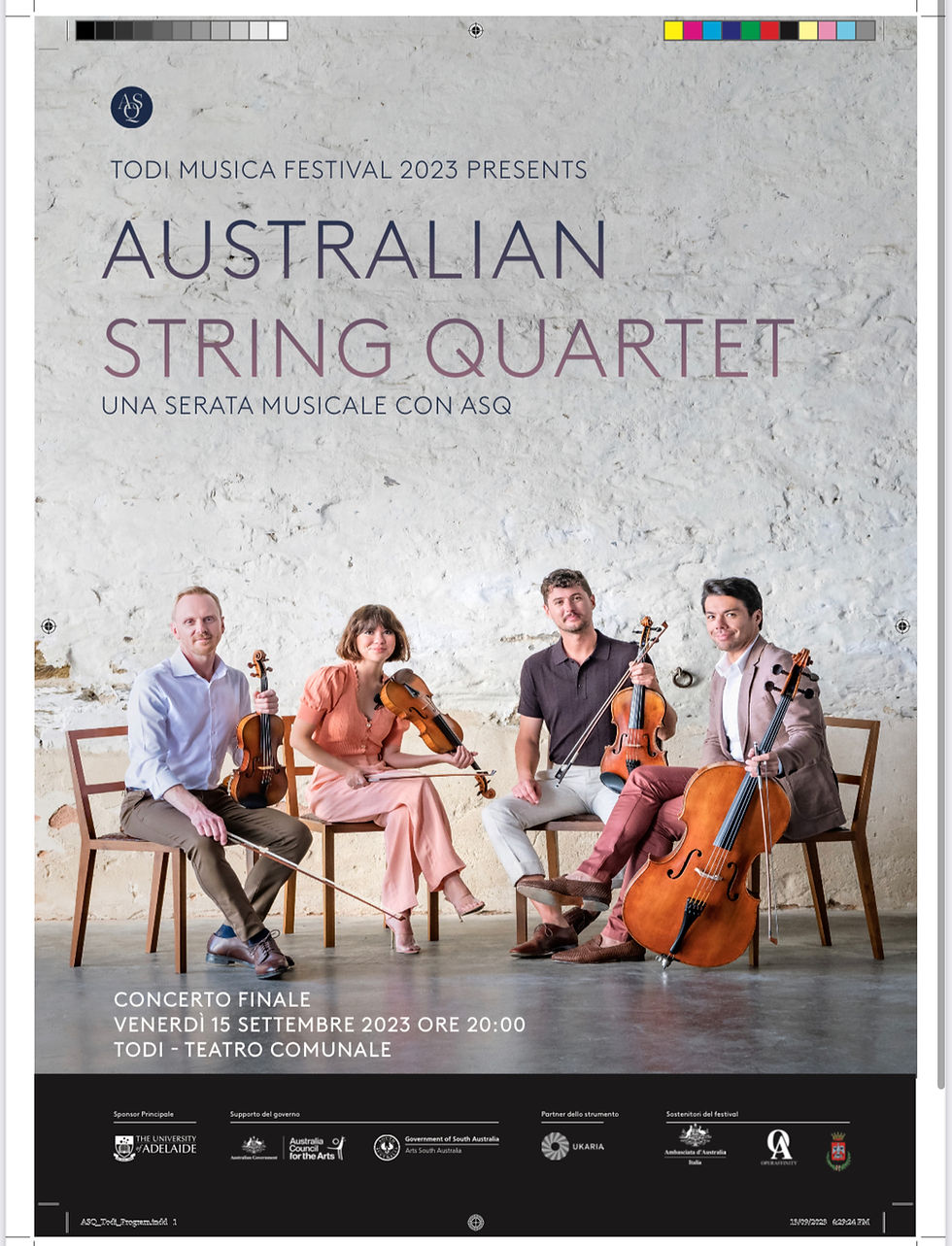International Concert by the Australian String Quartet – 15 September 2023