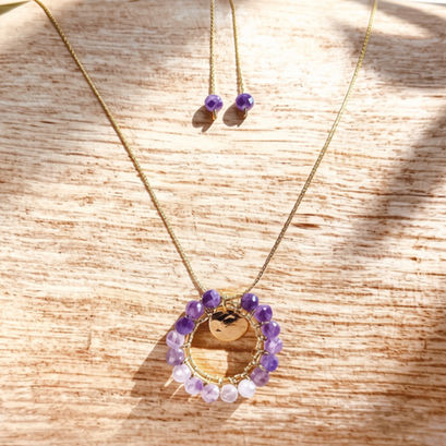 Collier Tissé - Améthyste • 72€